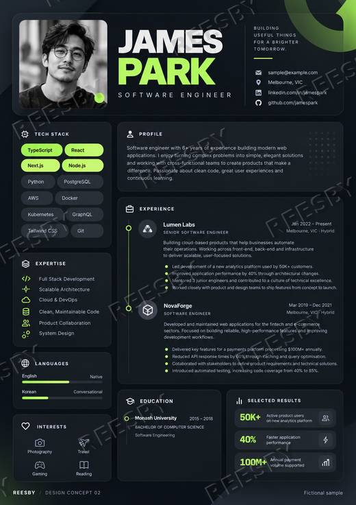 Reesby premium CV design